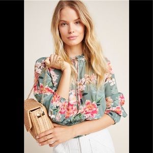 Kachel for Anthropologie Floral Print blouse